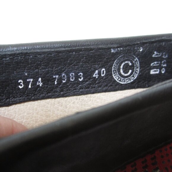 Wolky Size 40 US 9 Jacquerie Red Black Heeled Booties Boots Womens Plaid - Picture 10 of 10